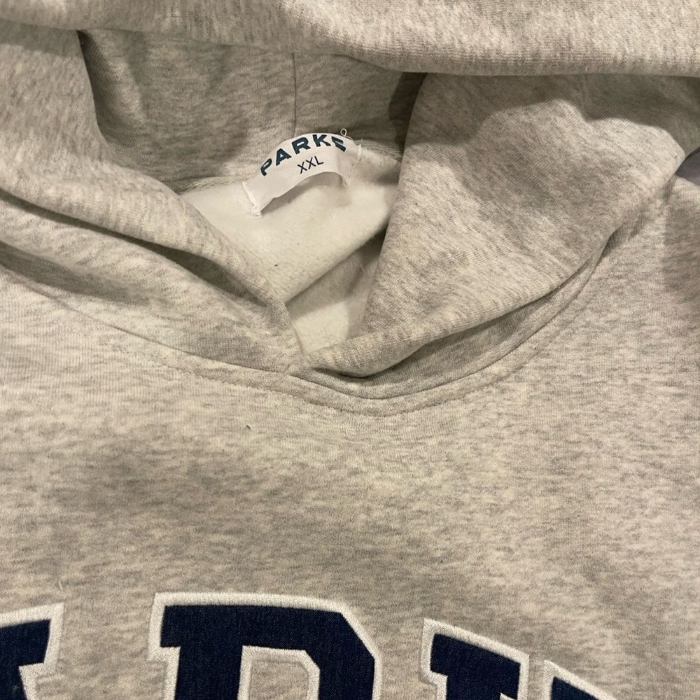 Parke Grey Varsity Fleece Hoodie - Picture 2 of 3